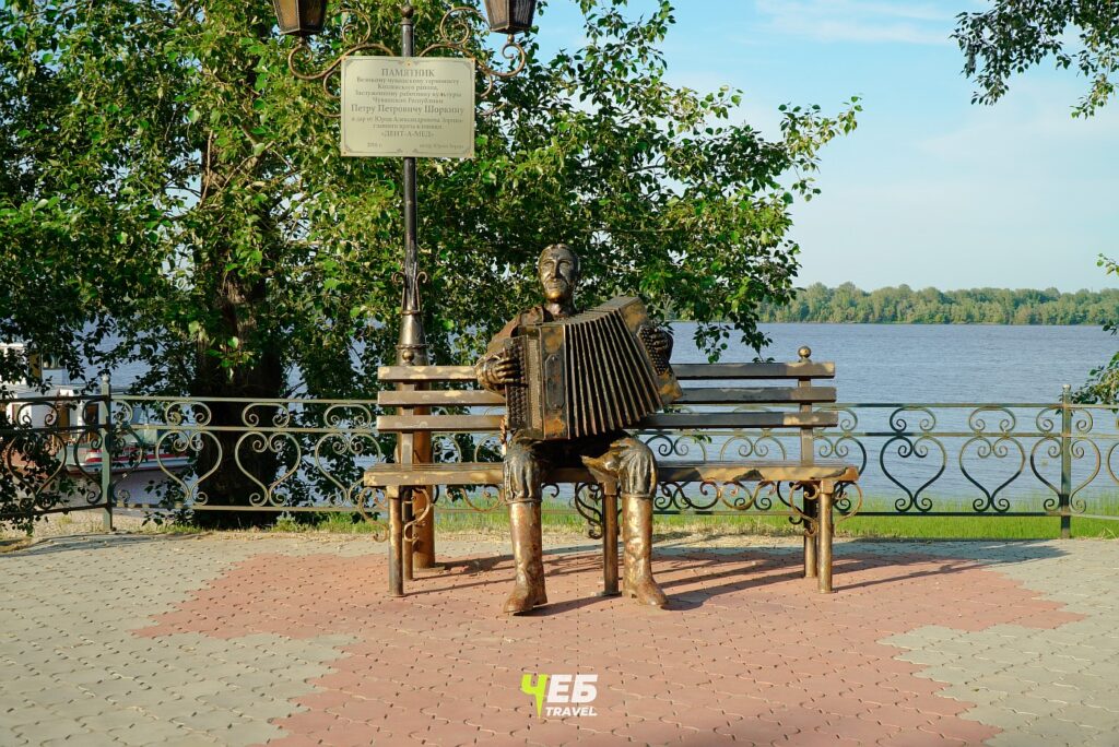 Набережная Козловки, Памятник Шоркину П.П.