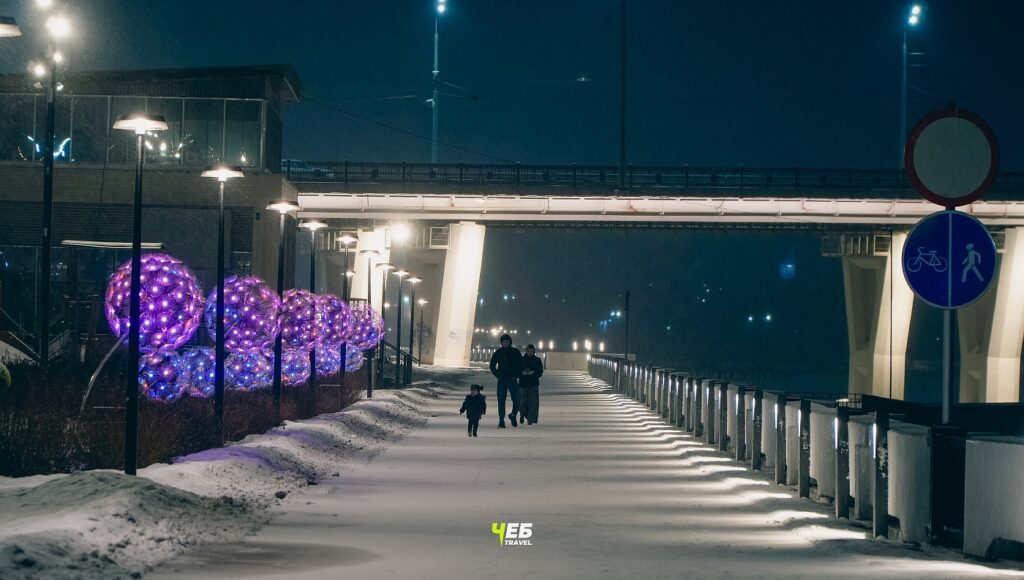 Красная площадь - ночью зимой
