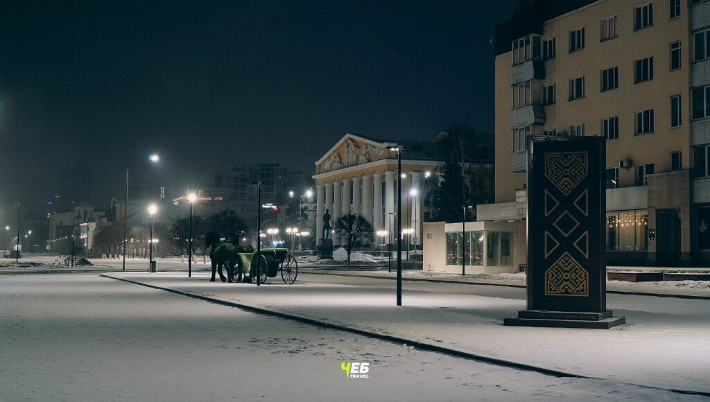 Красная площадь - ночью зимой